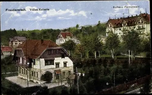 Ak Freudenstadt im Schwarzwald, Kurhaus Palmenwald, Villenkolonie