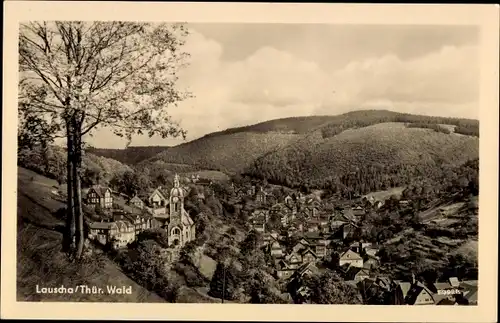 Ak Lauscha in Thüringen, Panorama, Kirche