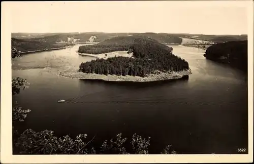 Ak Schönbrunn Ebersdorf Thüringen, Heinrichstein an der Saale, Bleilochtalsperre, Saaletalsperre