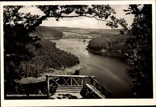 Ak Schönbrunn Ebersdorf Thüringen, Heinrichstein an der Saale, Saaletalsperre