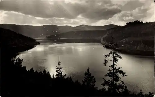Ak Saalburg in Thüringen, Bleiloch Saaletalsperre