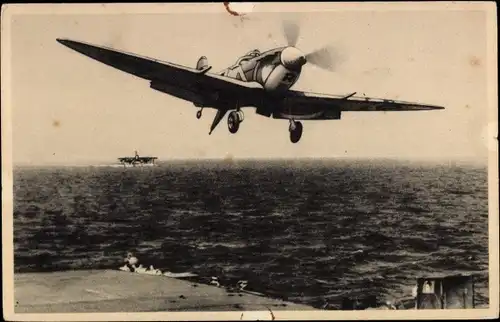 Ak Kaatsheuvel Nordbrabant, Vickers Supermarine Seafire, jachtvliegtuig, Jagdflugzeug Royal Navy