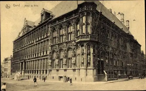 Ak Gent Gent Ostflandern, Rathaus