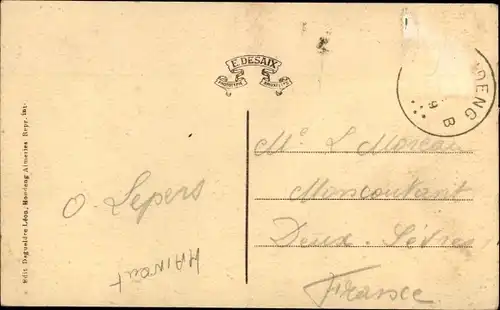 Ak Bois du Luc Wallonien Hennegau, Kirche, Hospiz