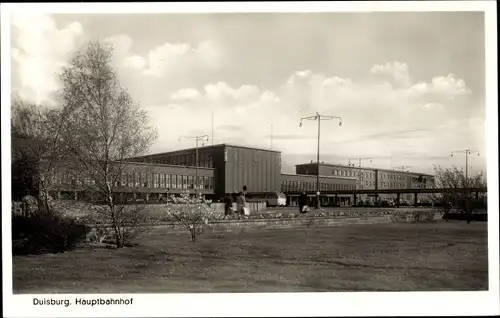 Ak Duisburg im Ruhrgebiet, Hauptbahnhof