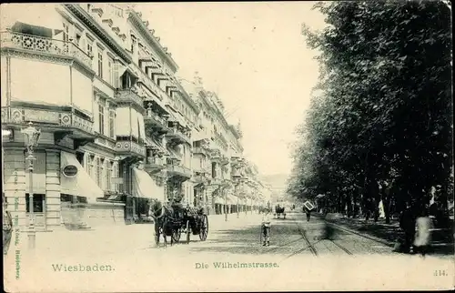 Ak Wiesbaden in Hessen, Wilhelmstraße