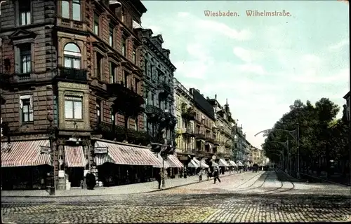 Ak Wiesbaden in Hessen, Wilhelmstraße