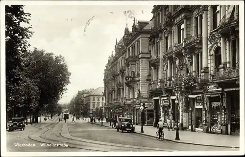 Ak Wiesbaden in Hessen, Wilhelmstraße