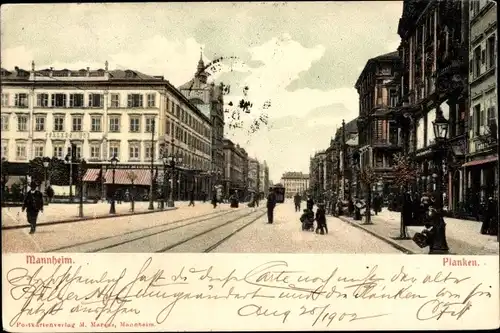 Ak Mannheim in Baden, Planken
