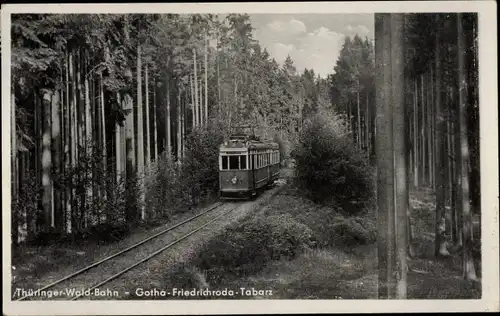Ak Gotha in Thüringen, Thüringer Waldbahn, Gotha-Friedrichroda-Tabarz