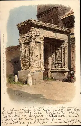 Künstler Litho Gioja, Rom Laziok, Ehrenpforte der Goldschmiede