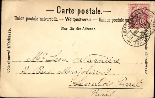 Ak Lausanne Kanton Waadt, Place de la Palud, Markt