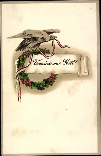 Ak Vorwärts mit Gott, Patriotik Kaiserreich