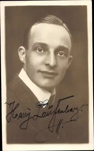 Ak Schauspieler Harry Laufenberg, Portrait, Autogramm