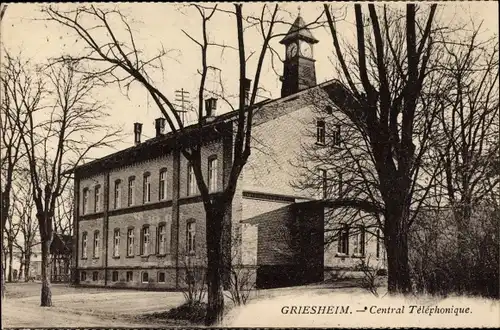 Ak Griesheim bei Darmstadt, Central Téléfonique