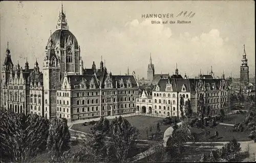 Ak Hannover in Niedersachsen, Rathaus