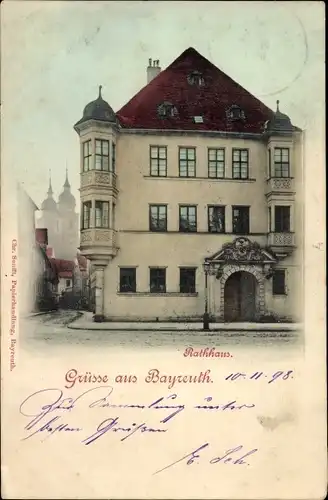 Ak Bayreuth in Oberfranken, Rathaus