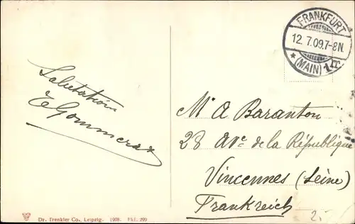 Ak Frankfurt am Main, neues Bismarckdenkmal