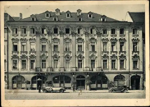 Ak Augsburg in Schwaben, Hotel Drei Mohren, Maximilianstraße