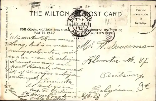 Passepartout Ak Barry Wales, Barry Dock, Dock View Road and Post Office, Postamt