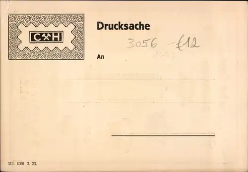 Ak Rendsburg in Schleswig Holstein, Hollersche Carlshütte, Besuchsanzeige von L. Brekle