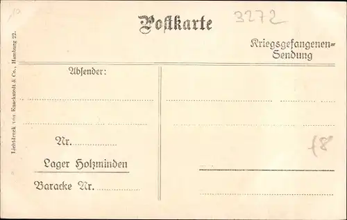 Ak Holzminden im Weserbergland, Hauptstraße und Restaurants, Kriegsgefangene, Kriegsgefangenenlager