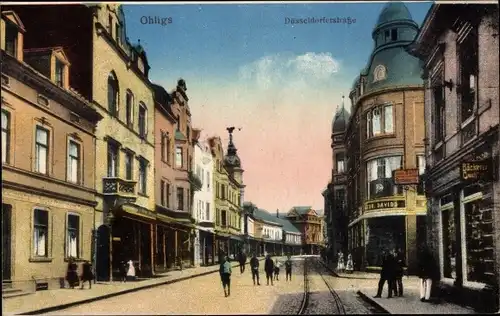 Ak Ohligs Solingen in Nordrhein Westfalen, Blick in die Düsseldorferstraße