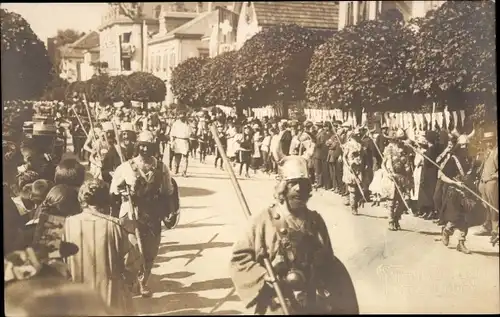 Foto Ak Kreuzlingen Kanton Thurgau, Fastnachtsparade