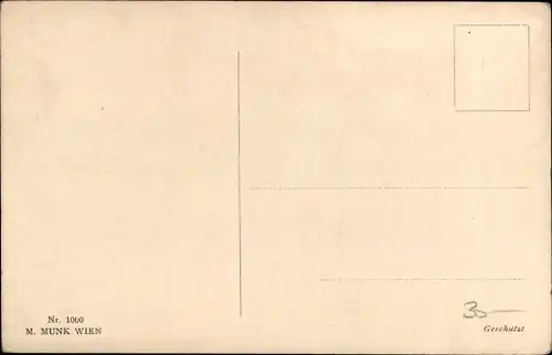 Künstler Ak Köhler, Mela, Frau mit Blumenstrauß