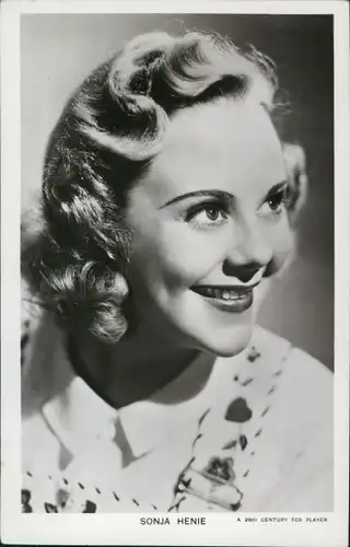 Ak Schauspielerin Sonja Henie, Portrait