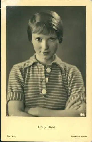 Ak Schauspielerin Dolly Haas, Portrait