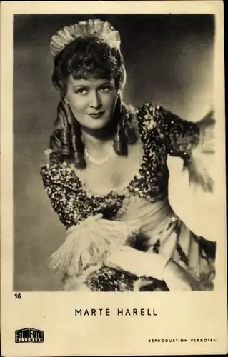 Ak Schauspielerin Marte Harell, Portrait, Die Fledermaus