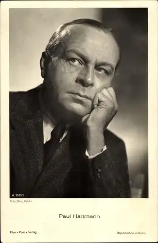 Ak Schauspieler Paul Hartmann, Portrait, Film Foto Verlag A 3573/1