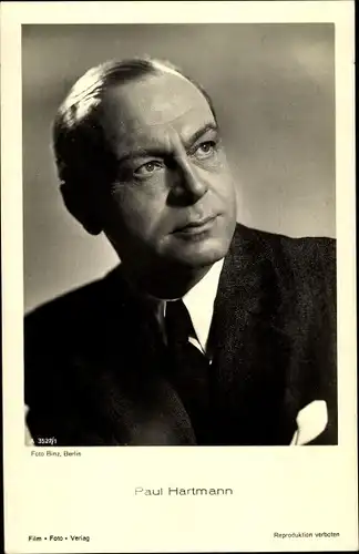 Ak Schauspieler Paul Hartmann, Portrait