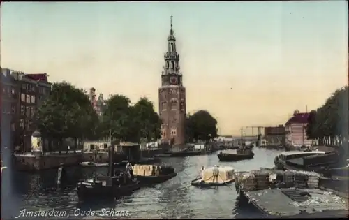 Ak Amsterdam Nordholland Niederlande, Oude-Schans