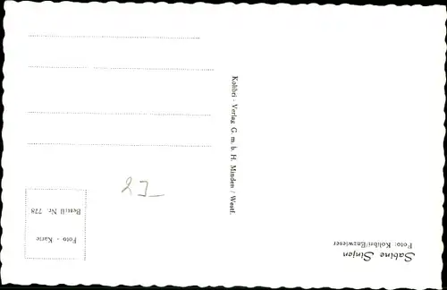 Ak Schauspielerin Sabine Sinjen, Portrait, Alle meine Tiere, Autogramm