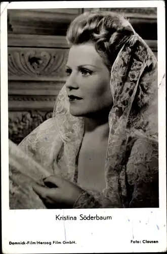 Ak Schauspielerin Kristina Söderbaum, Portrait, Autogramm