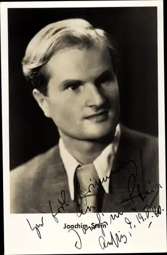 Ak Schauspieler Joachim Stein, Portrait, Autogramm