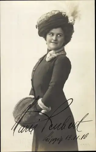 Ak Schauspielerin Marie Seubert, Portrait, Autogramm