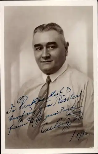Ak Schauspieler Carl Seypold, Portrait, Autogramm