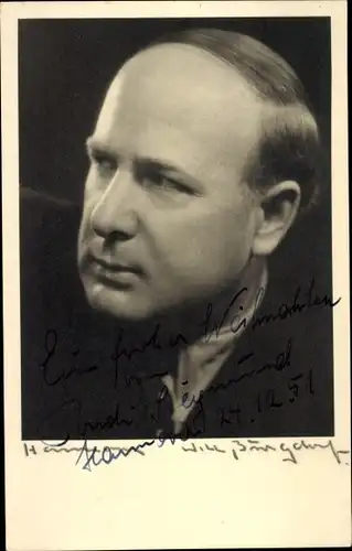 Ak Schauspieler Condi Siegmund, Portrait, Autogramm