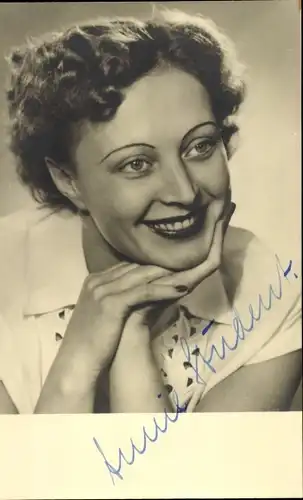 Ak Schauspielerin Annie Student, Portrait, Autogramm
