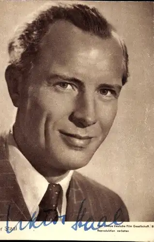 Ak Schauspieler Viktor Staal, Portrait, Autogramm