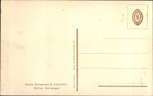 Künstler Ak Fraipont, G., Albert Somme, Bombardierung der Kirche