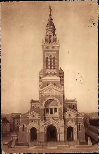 Postkarte Albert Somme, Basilika Unserer Lieben Frau von Brebieres