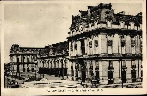 Ak Bordeaux Gironde, Gare Saint-Jean