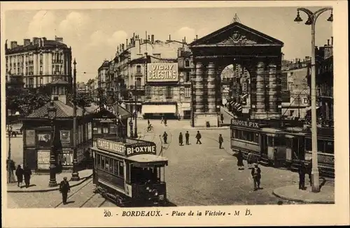 Ak Bordeaux Gironde, Place de la Victoire