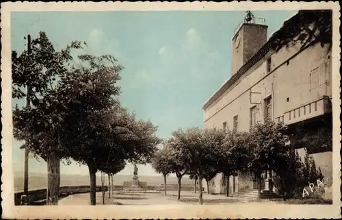 Ak Murviel les Beziers Hérault, Rathaus, Kriegerdenkmal