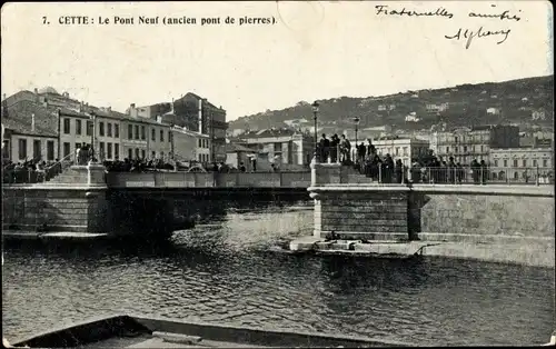 Ak Sète This Hérault, Pont Neuf