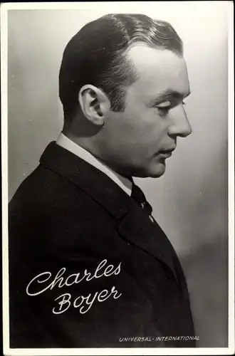 Ak Schauspieler Charles Boyer, Seitenportrait